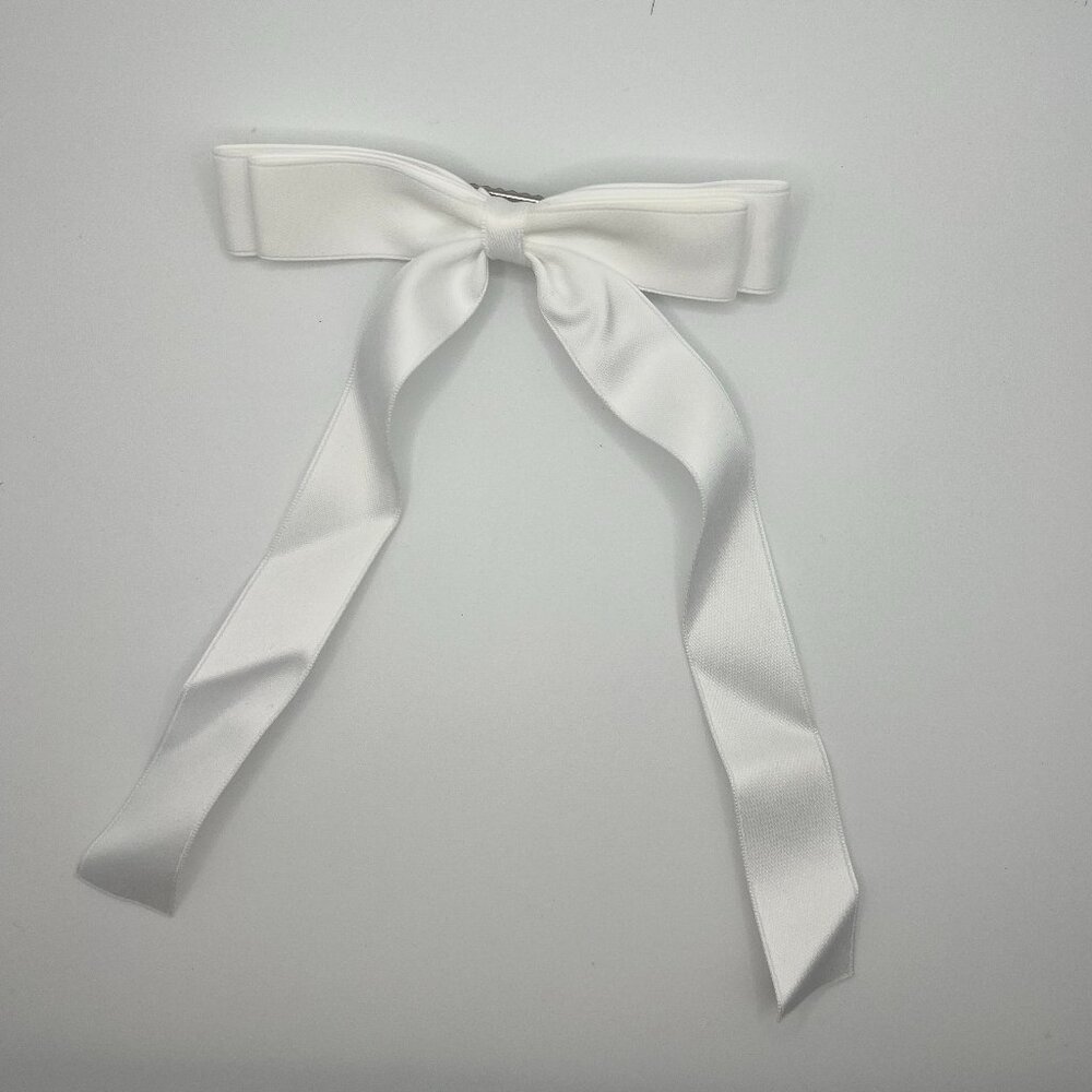 Black or White Clip on Bows - Hair Accessory